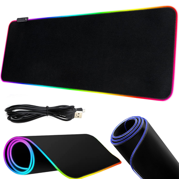 Mouse pad gaming, lumina RGB, 80 X 30 CM, 12 moduri iluminare