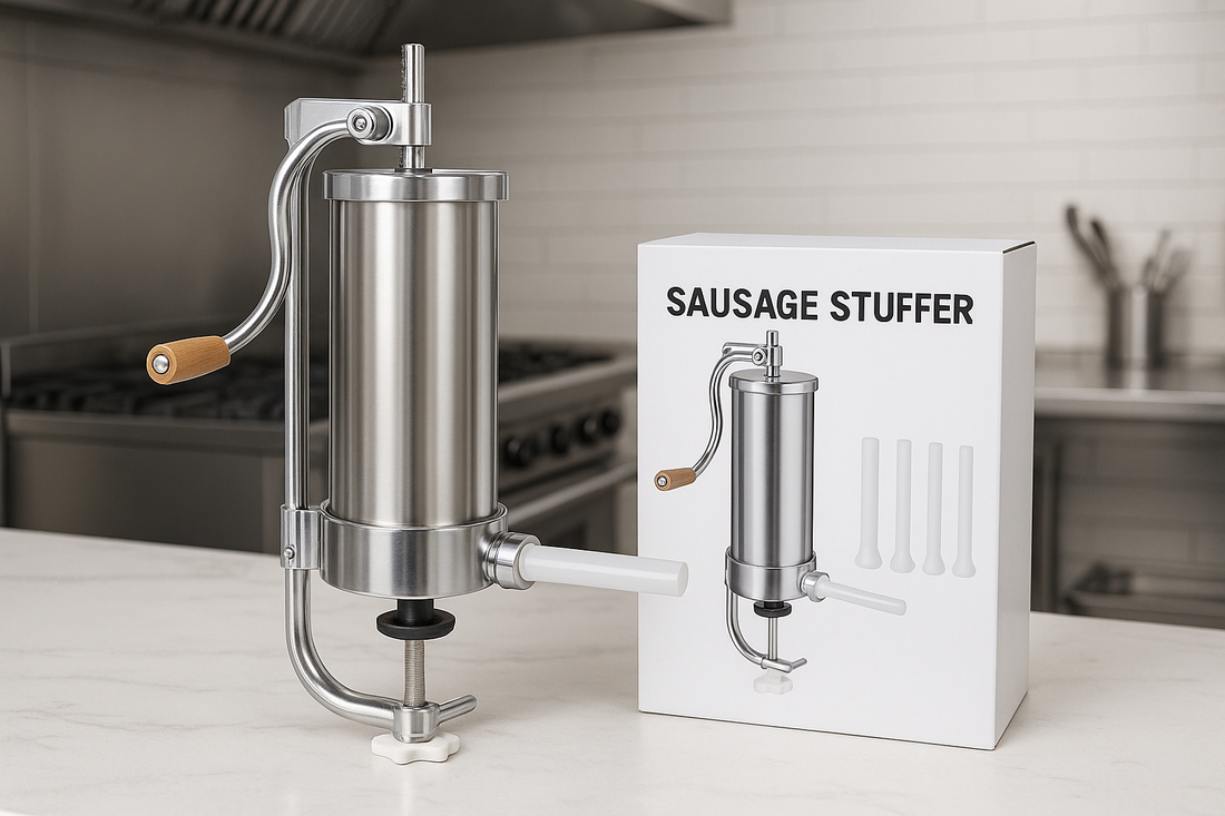 Aparat umplut carnati vertical 3kg ,material inox calitate premium