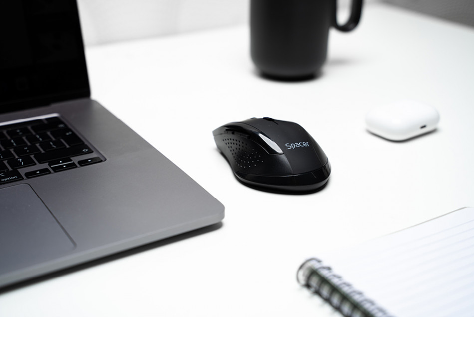 Mouse optic Spacer SPMO-291 wireless, negru