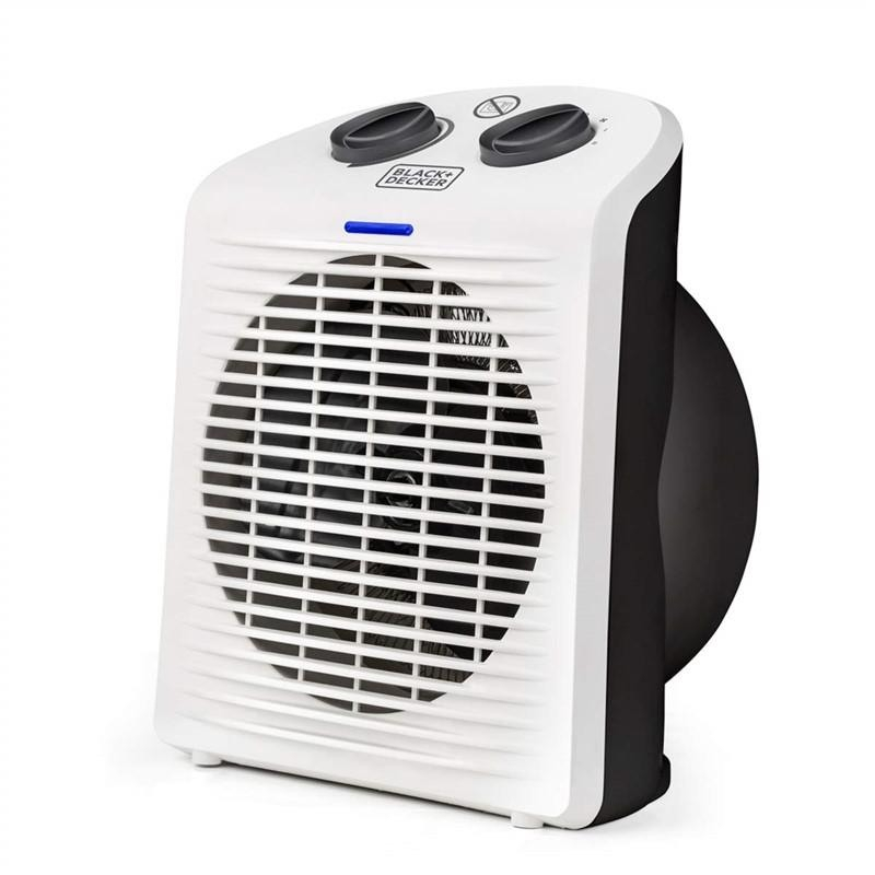 Aeroterma Black+Decker , 2000 W, 2 Trepte incalzire, Termostat ajustabil, Maner ergonomic, Protectie impotriva rasturnarii