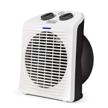 Aeroterma Black+Decker , 2000 W, 2 Trepte incalzire, Termostat ajustabil, Maner ergonomic, Protectie impotriva rasturnarii