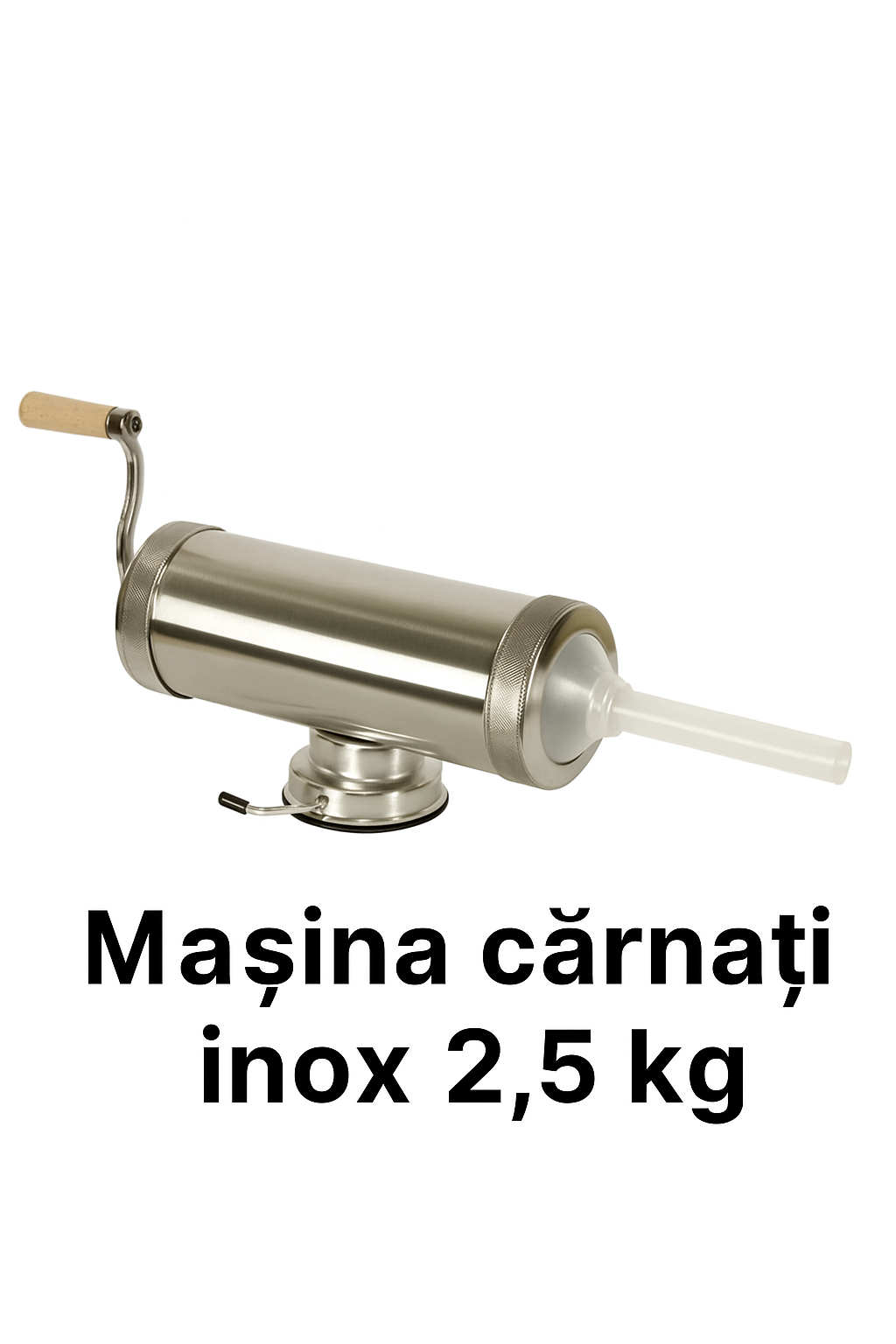 Mașină de cârnați inox Vanesa 2,5 kg ,4 palnii carnati– Performanță, durabilitate și gust autentic în bucătăria ta