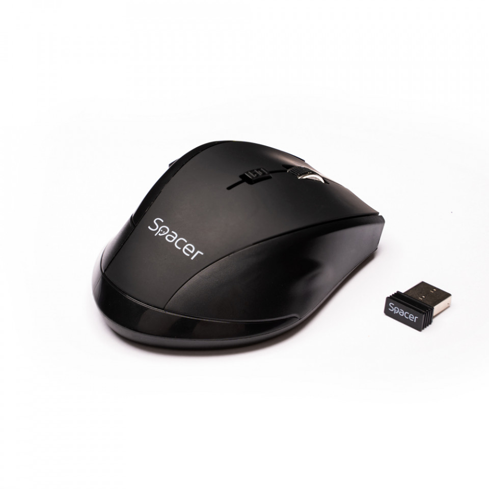 Mouse optic Spacer SPMO-291 wireless, negru