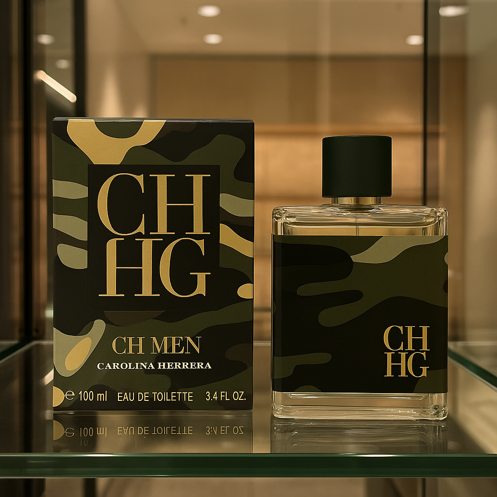 CH HG Men 100 ml – Parfum Urban cu Note Lemnoase și Stil Militar