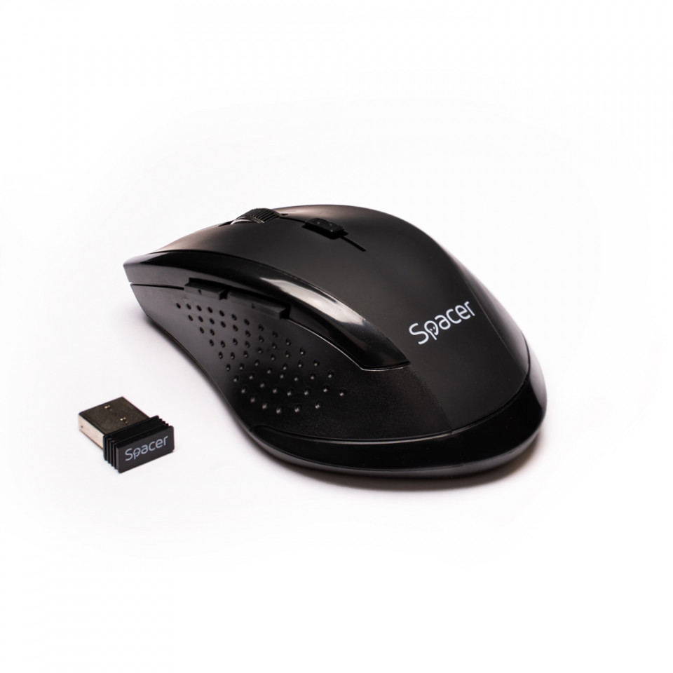 Mouse optic Spacer SPMO-291 wireless, negru