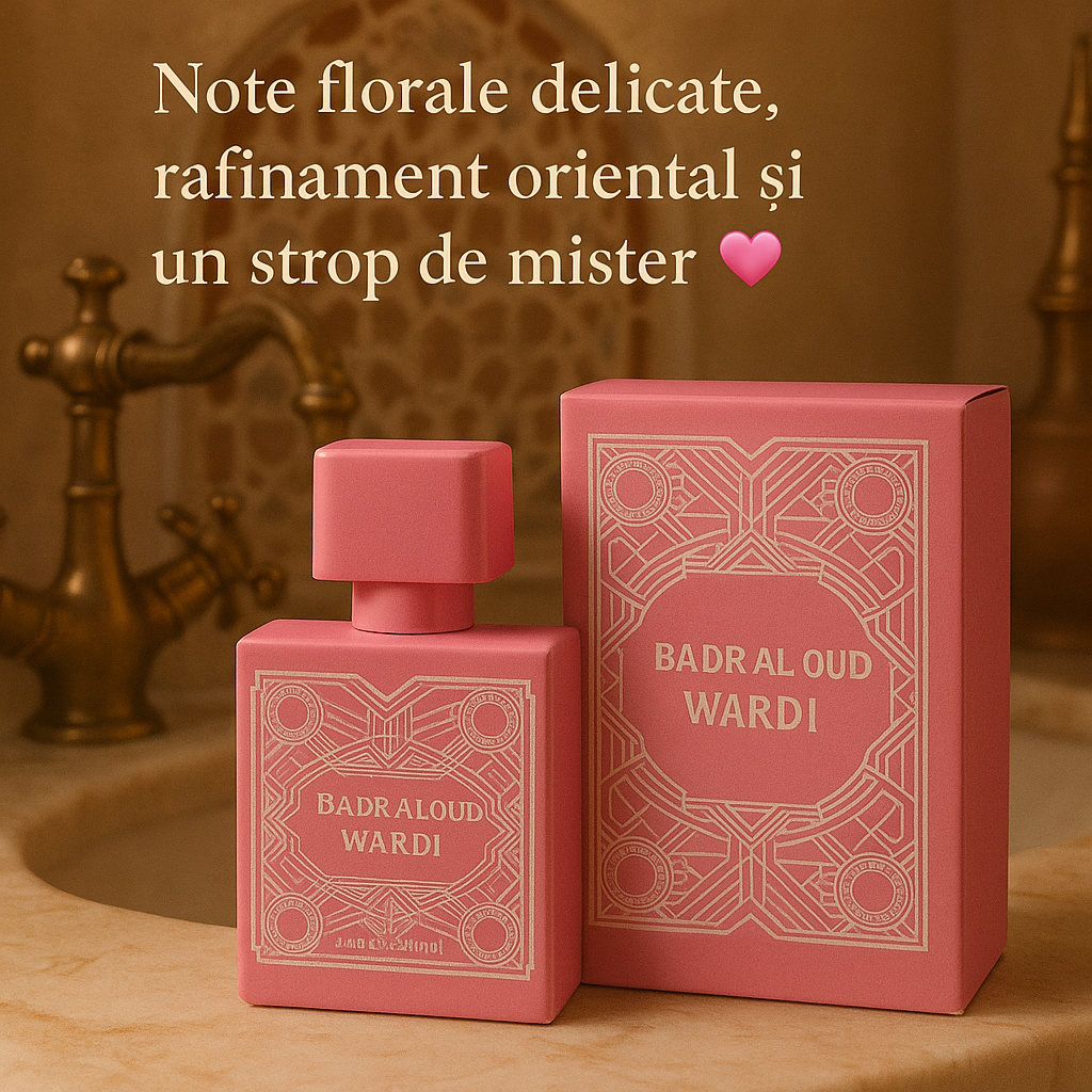 ✨ Parfum Arabesc Badr Al Oud Wardi 100ml – Eleganță, Feminitate și Rafinamet Oriental