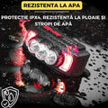 Lanterna de Cap Tip Minier Reincarcabila USB, 10W, LED COB + XPG, 3 Moduri, Alb si Rosu, Banda Elastica Inclusa
