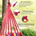 Hamac exterior cu sac de transport, asamblare usoara, capacitate 204kg, multicolor