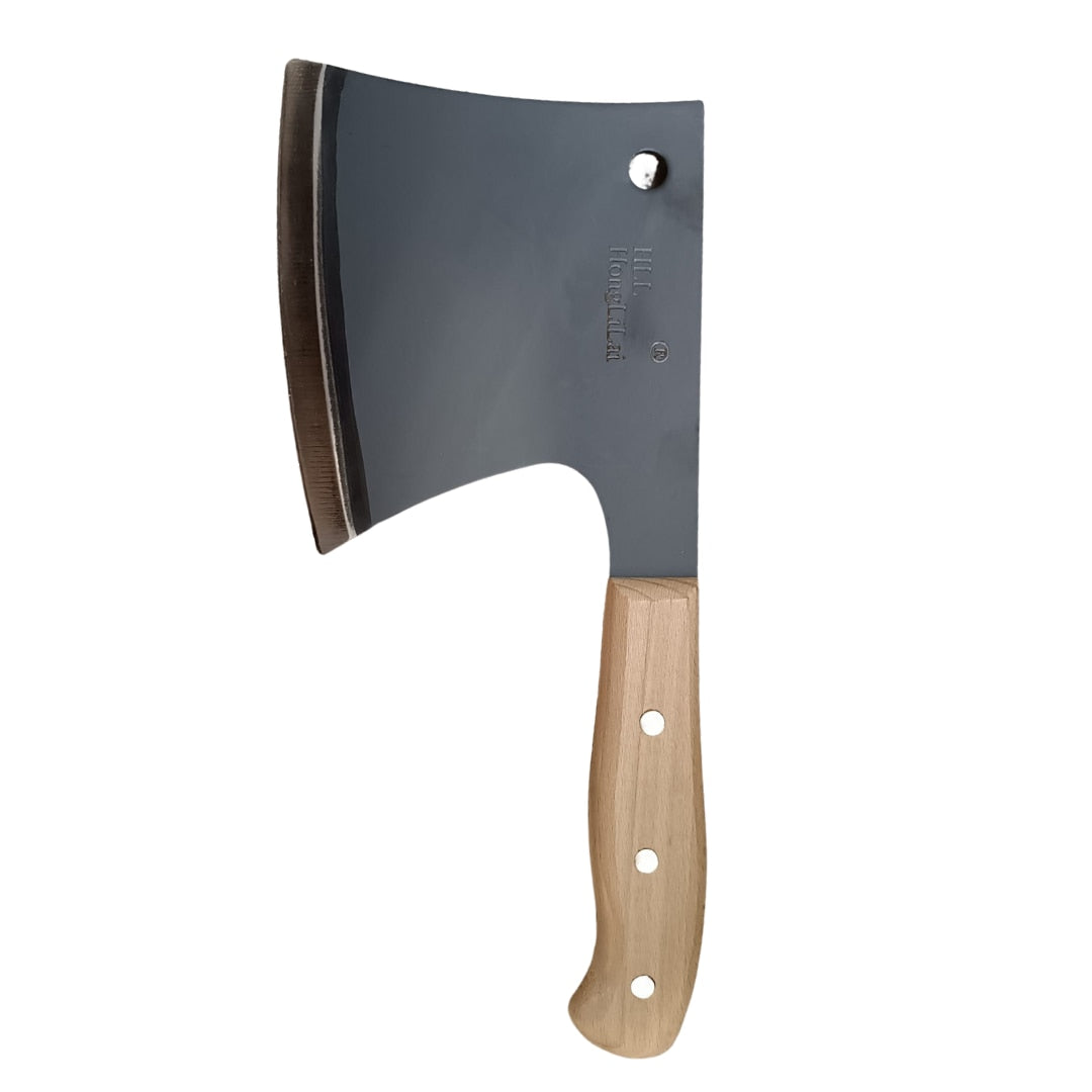 Satar Bucatarie Profesional, 30 cm, Otel Inoxidabil Groasa 3 mm, Maner Lemn Ergonomic, Ideal pentru Taiat si Spart Oase