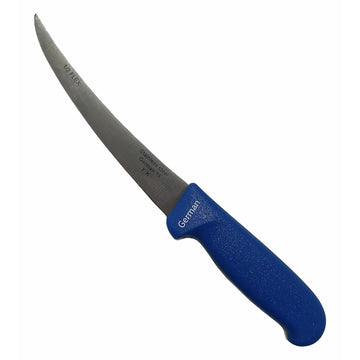 Cutit macelar lama curbata 15cm, albastru, TS-27721