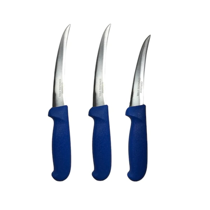 Set 3 Cutite profesionale macelarie, dezosat, transat,1/3 Flex Germany
