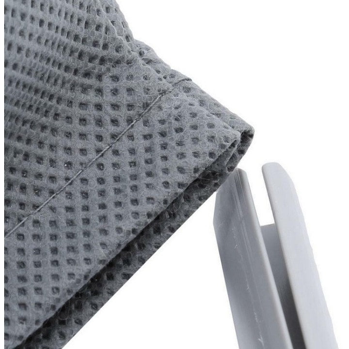 Sac universal pentru aspirator, material textil lavabil, refolosibil, gri