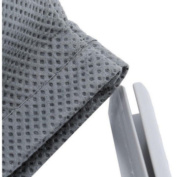Sac universal pentru aspirator, material textil lavabil, refolosibil, gri