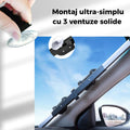 Parasolar auto retractabil tip acordeon protectie solara completa pentru parbriz, fixare rapida cu ventuze, dimensiune universala (65×150 cm)