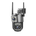 Camera Supraveghere WiFi Exterior 2 in 1 Viziune Duala, Full HD, Rezistenta la Apa, Compatibila Android/iOS