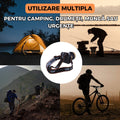 Lanterna Frontala LED, Reincarcabila, 800lm, Zoom, Senzor Miscare, IP65, Autonomie 8h, Reglabila 90°