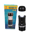 Lanterna de camping Stage Lamp 9688 cu panou solar, reincarcabila, 3 moduri de iluminare, 1600 mAh, lumina alba si calda, port USB