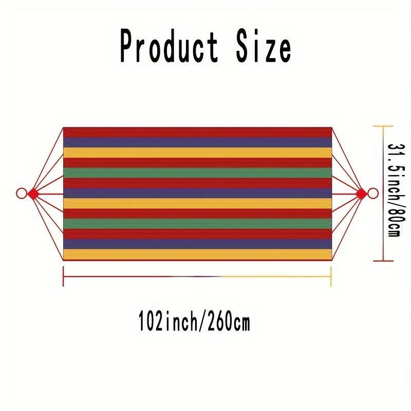 Hamac exterior cu sac de transport, asamblare usoara, capacitate 204kg, multicolor
