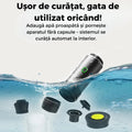 Espressor portabil wireless compatibil capsule mici, mari si cafea macinata incalzire automata si extractie rapida, ideal pentru calatorii si birou