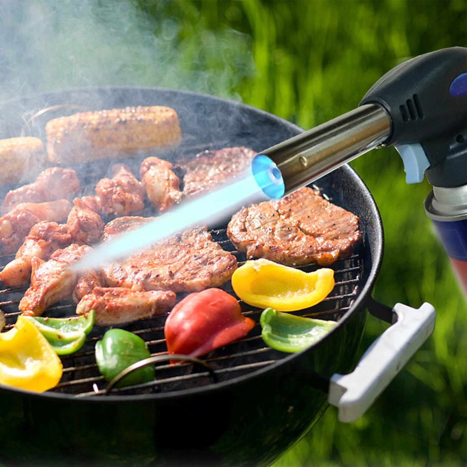 Arzator Gaz RETOO HandyTools, Aprindere Piezoelectrica, Reglare Flacara 1300°C, Compatibil Cartuse TS-700, Montaj TWIST, Ideal pentru Gratar, Modelare Plastic, Incalzire, Indepartarea Vopselei, Desfacere Suruburi Ruginite si Multe Alte Activitati, Negru