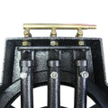 Pachet - Arzator gaz rotund 3 focuri - Pirostrie fonta + 2M Furtun pentru gaz + 2 x Coliere pentru furtun + Ceas pentru butelie + Pachet - Ceas pentru butelie + 2 metri furtun gaz + 2 buc coliere, Campion