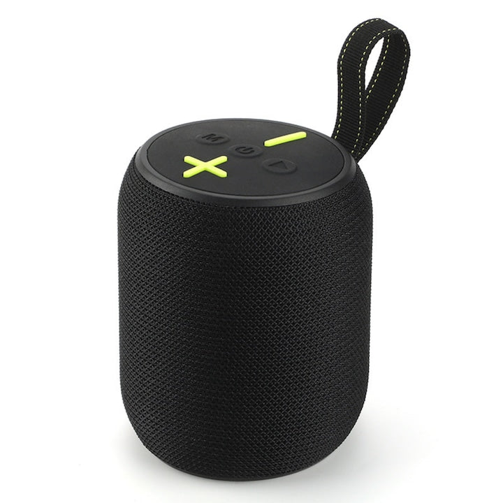 Boxa Portabila Bluetooth, 1200mAh, 5W, LED RGB, USB/FM/AUX, TWS, Hands-Free, 9 cm, negru