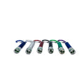 Pachet 6 lanterne tip breloc cu 2 led-uri si laser pointer rosu, tcb23
