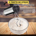 Mixer Electric 300W, 5 Trepte de Viteza, 4 Tije de Agitare, Tel Inox, Design Ergonomic, Argintiu
