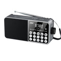 Radio Portabil FM, Cablu USB, microSD, Lanterna LED, Acumulator 18650, Conectivitate Bluetooth, Gri FEROTIB