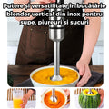 Blender vertical multifunctional 4 in 1 Tocator, Tel, Mixer, Accesorii complete din inox si plastic durabil, viteza reglabila, Design ergonomic