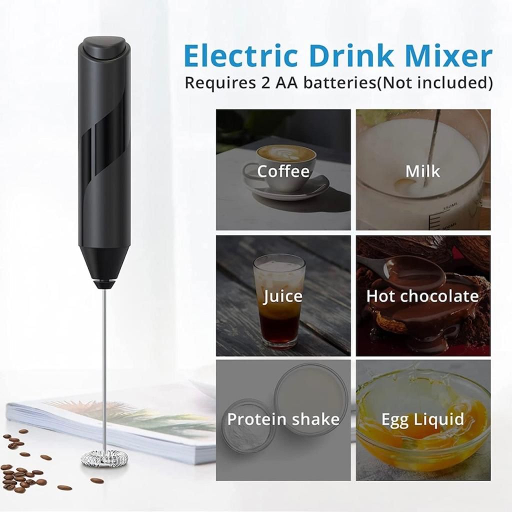 Mixer pentru spuma de lapte, cafea, maioneza, oua, caffe latte, ciocolata calda, cappuccino, 35 x 224mm