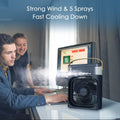Ventilator portabil Ronyes, umidificator, aromaterapie, verde, alimentare USB