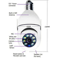 Camera tip bec, WI-FI, HD, Smart-Bulb, cu Senzor de Miscare si Aplicatie Telefon