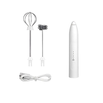 Mixer Electric Portabil 2 in 1 Spumator Lapte si Tel pentru Oua, Reincarcabil USB, 3 Viteze