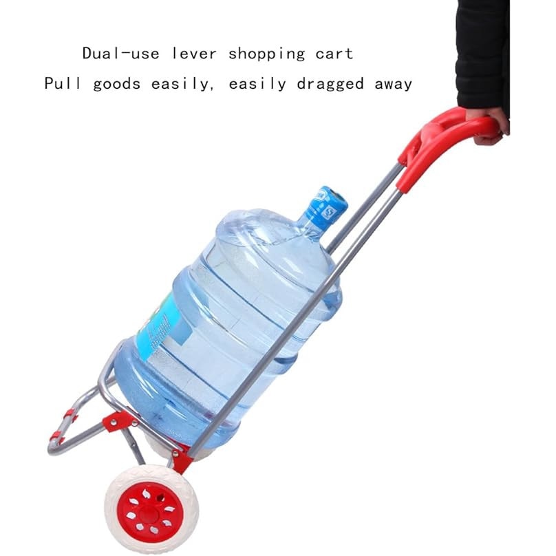 Carucior de piata pliabil, cadru din aluminiu, capacitate maxima 35kg