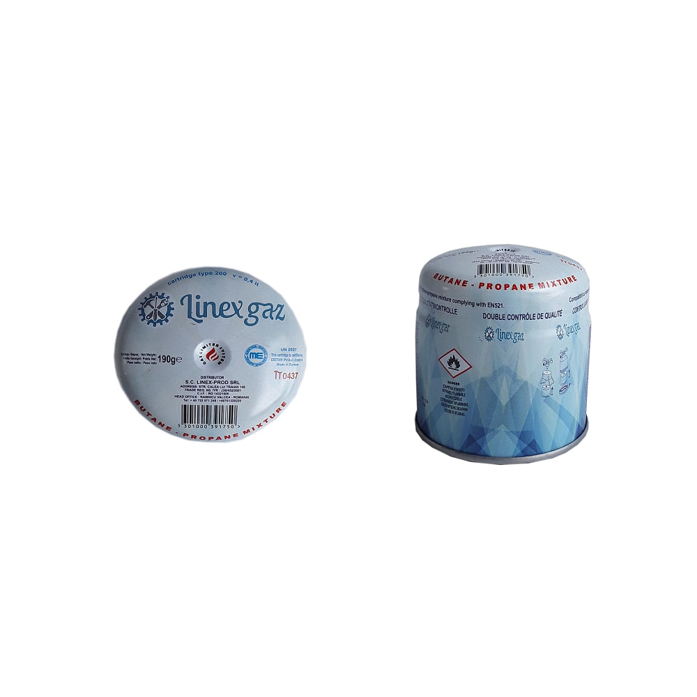 Butelie gaz pentru aragaz camping, 190 g