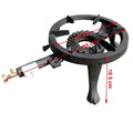 Pachet Arzator rotund exterior, pirostrie din fonta, diametru 33cm + Regulator gaz + 2m furtun