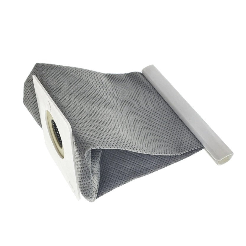 Sac universal pentru aspirator, material textil lavabil, refolosibil, gri