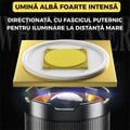 Lanterna LED profesionala, 300W, 7 moduri de iluminare, zoom telescopic, acumulator, incarcare USB, IP65