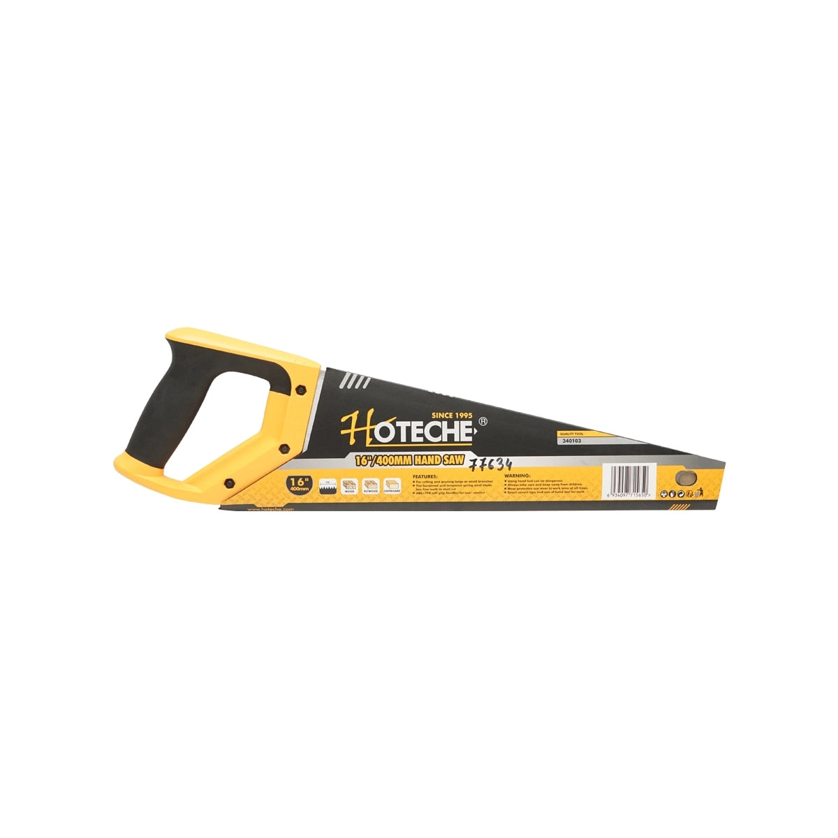 Fierastrau manual pentru lemn cu dinti in 3 muchii caliti 400 mm Hoteche