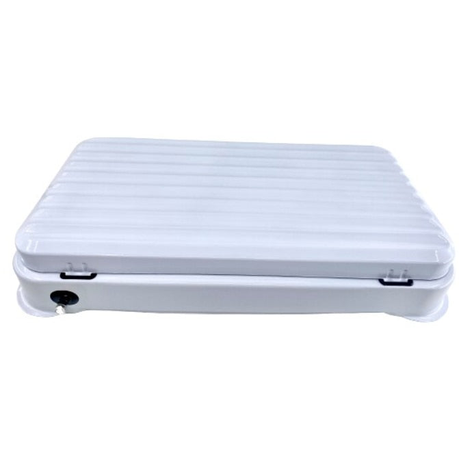 Aragaz portabil cu 3 ochiuri, model 2855 alimentare butelie ALB