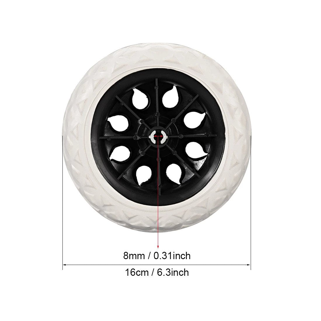 Set 2 roti pentru carucior de piata