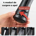 Baterie de Bucatarie cu Dus Extractibil, Finisaj Negru Mat, Rotire 360° si Design Modern Arcuit