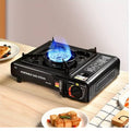 Aragaz Portabil Camping cu Valiza si 2 Cartuse Gaz Butan Gastech, Un Ochi, Aprindere Piezoelectrica, Putere 2.2 kW, Ideal pentru Drumetii, Gratar, Pescuit, Outdoor