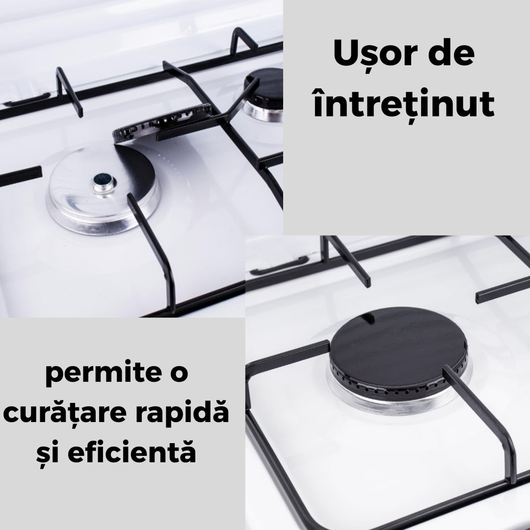 Aragaz portabil cu 3 ochiuri SGS 6003, capac metalic, kit complet conectare butelie si suport pentru ochi, ideal pentru camping sau gatit in aer liber