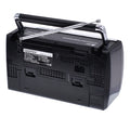 Radio Portabil cu 4 benzi de receptie FM/LW/SW1/SW2, Alimentare 220V / baterii 3x1.5v R20 Leotec, Negru, LW9