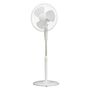 Ventilator cu picior VORTEX VO4249, 3 trepte viteza, temporizator, 45W, alb