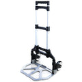  Carucior multifunctional pliabil cu platforma si roti max 70kg, extensibil, sistem antialunecare, 100cm + Roata plastic pentru carucioare de cumparaturi, multicolor, 1 bucata