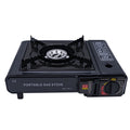 Arzator camping, aprindere automata, combustibil dual, negru