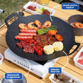 Tigaie japoneza plata pentru clatite, lipii si gratar, cu manere laterale, 36 cm